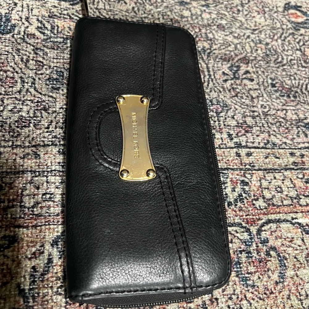 black leather wallet